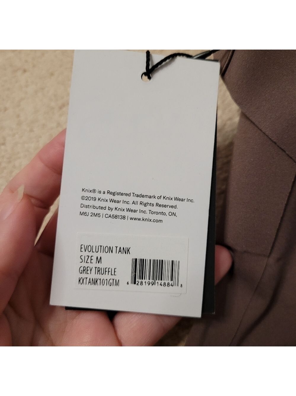 Knix NEW LuxeLift Evolution Tank size 10 Grey Truffle (brown) Shapewear - Picture 5 of 8